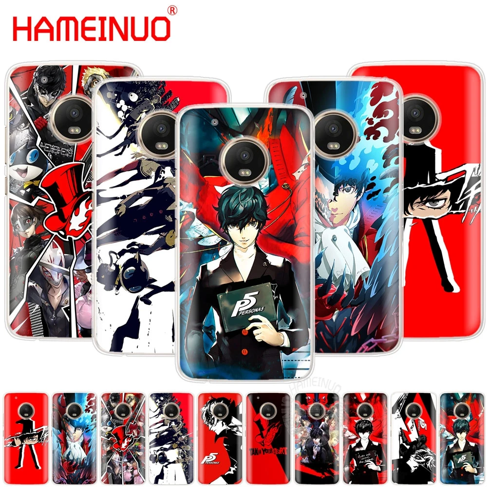 Чехол HAMEINUO Persona 5 для телефона Motorola Moto X4 E4 C G6 G5 G5S G4 Z2 Z3 PLAY PLUS|Бамперы| |