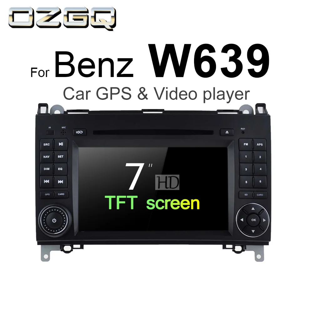 OZGQ Android 7 1 автомобильный dvd плеер для Mercedes Benz W639 Vito Viano Valente V Class 2006 2014 Авто GPS BT Радио