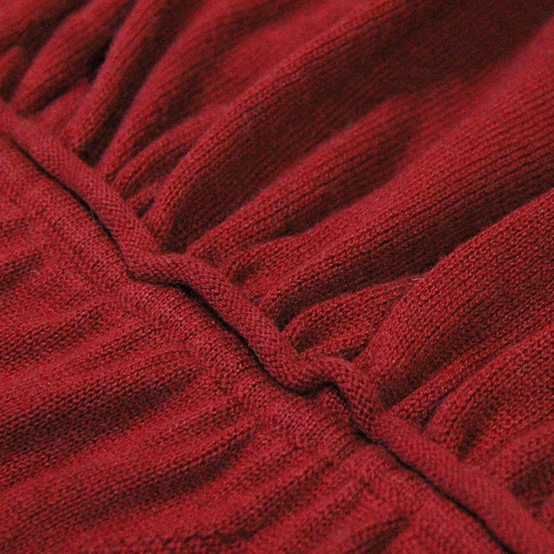 

Women Dress 2017 Yuzi Winter New Casual Bodycon Wool Dresses Lantern Sleeve Turtleneck Pleated Vestido A6559 Vestidos Femininos