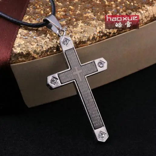 1 шт оптом и в розницу аксессуары крест кулон Библейское ожерелье для женщин