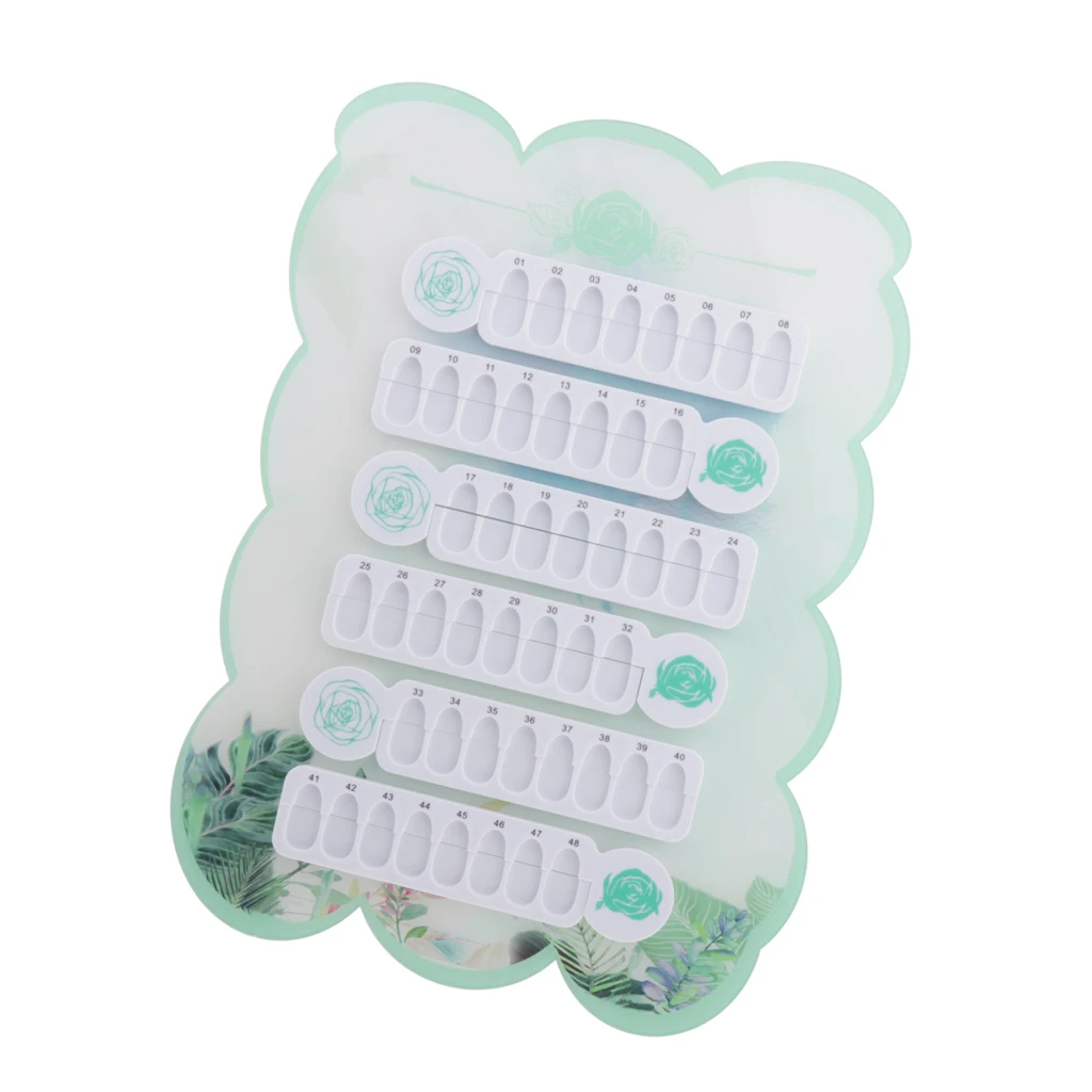 

UV Gel Polish Card 48 Colors Nail Art Colors Display Board Chart 01