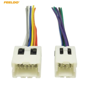 Автомагнитола FEELDO, 1 комплект, электропроводка, адаптер, штепсельная Вилка для старого NISSAN Micra, патруль, Skyline Для Sunny Primera # MX-2955