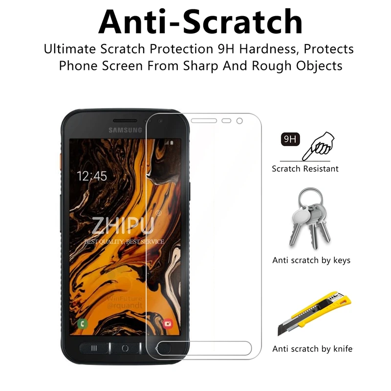 Закаленное стекло для Samsung Galaxy Xcover 4S защита экрана 2.5D 9H закаленное защитная