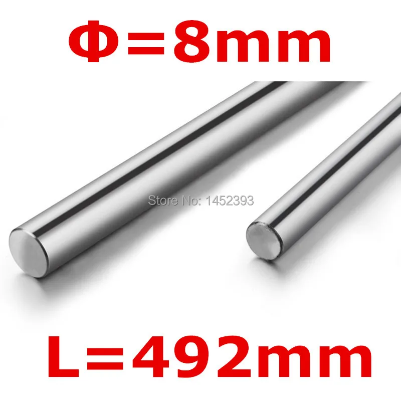 6 шт./лот 8 мм l492мм 3D принтер ЧПУ линейная направляющая линейный вал движения для
