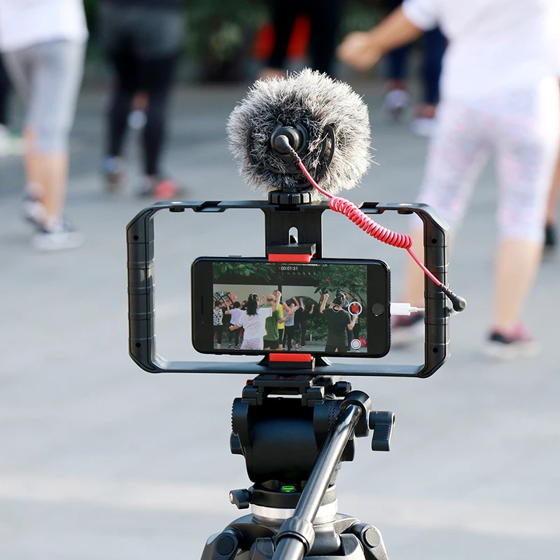 Ulanzi U-Rig Pro смартфон видео Rig w 3 стойки для обуви Filmmaking Чехол ручной телефон видео стабилизатор штатив с зажимом подставка