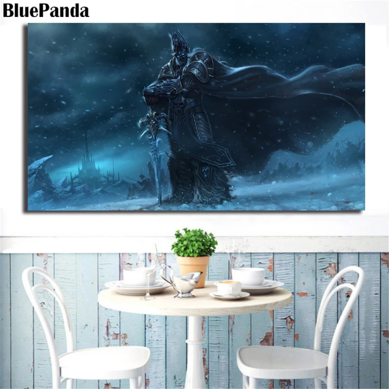 Warcraftes игра Lich King Anduin Wrynn Azeroth плакаты постеры на холсте Современная
