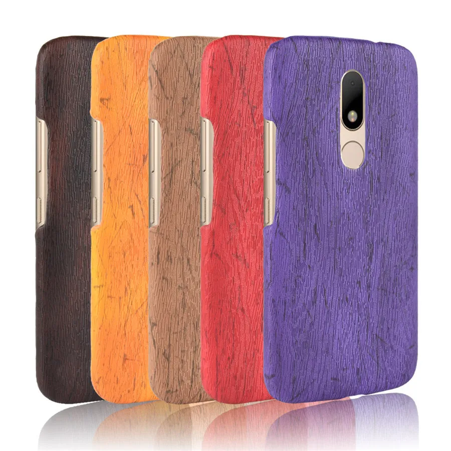 Чехол HOTSWEI для Motorola Moto M 5 дюйма тонкий чехол из древесной кожи жесткий пластиковый