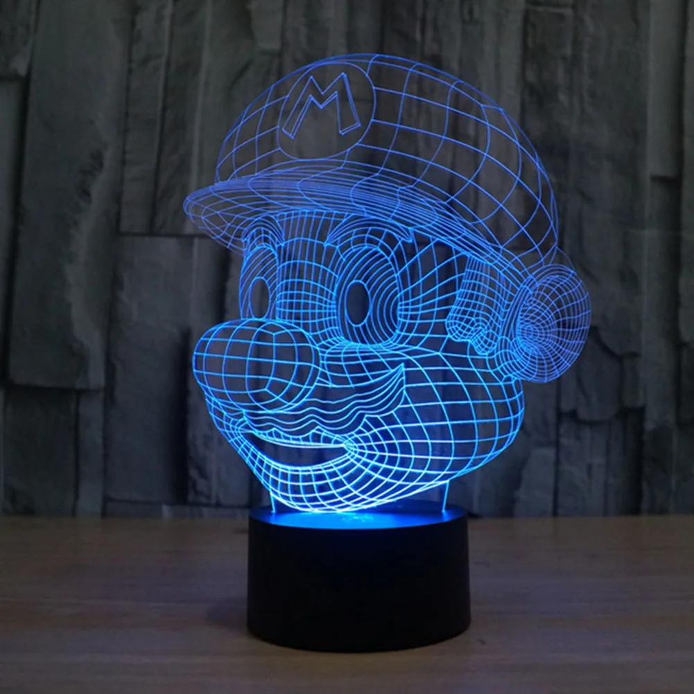 TAMPROAD 3D LED ночник цветная градиентная атмосферная лампа Новинка освещение