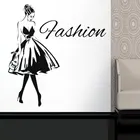 Наклейка на стену с изображением сексуальной девушки Fahsion, элегантная девушка на высоком каблуке, Виниловая наклейка для одежды, бутика, магазина окон, фрески DIY FS24