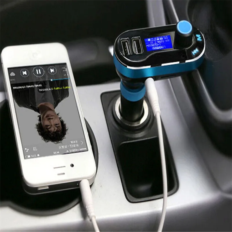 Новое поступление Quick Charge USB Автомобильное Зарядное устройство Bluetooth fm передатчик