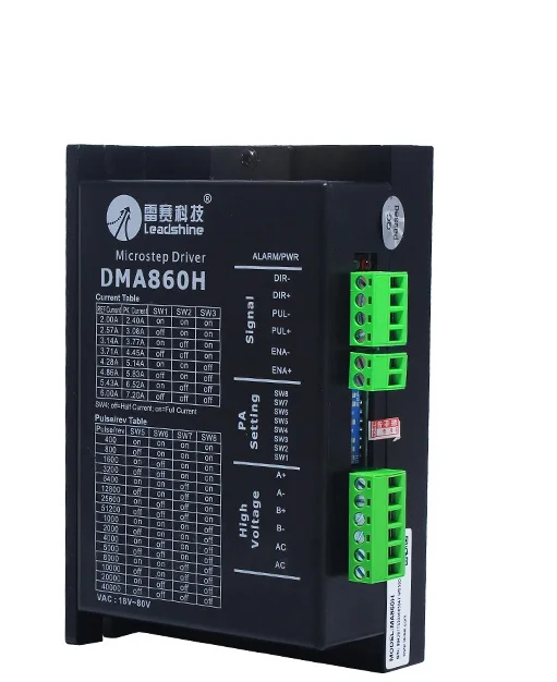 Контроллер шагового двигателя Leadshine DMA860H 2 фазный цифровой Драйвер 36 75VAC 7.2A MA860|stepper