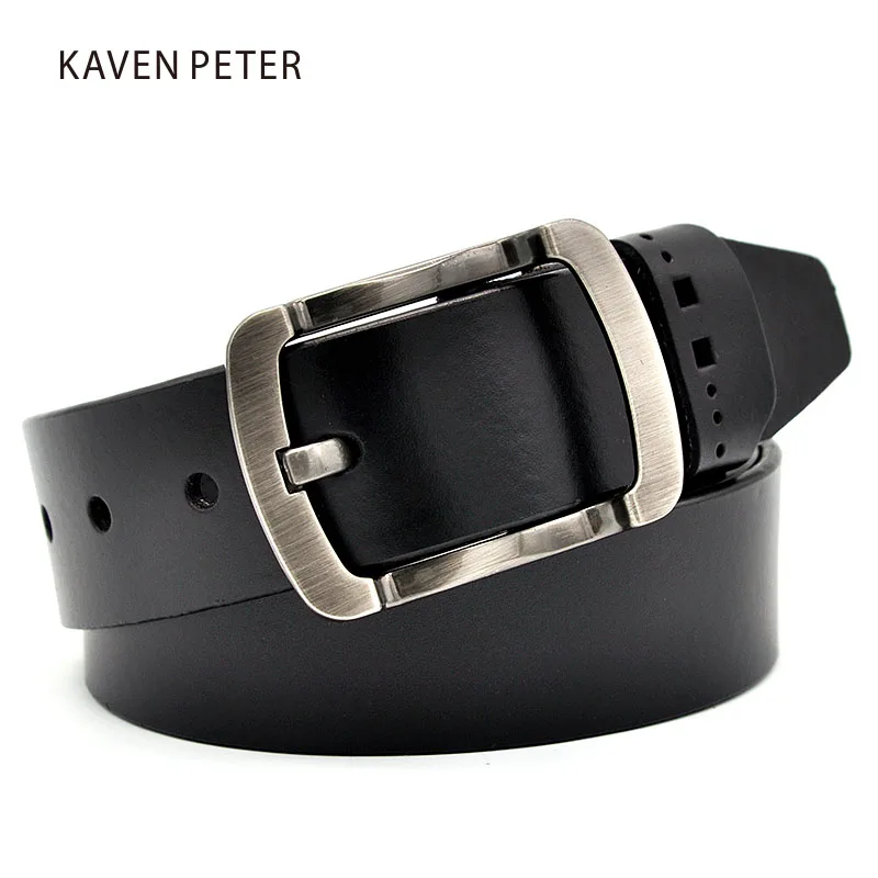 Мужской ремень из натуральной кожи Классический роскошный дизайнерский с