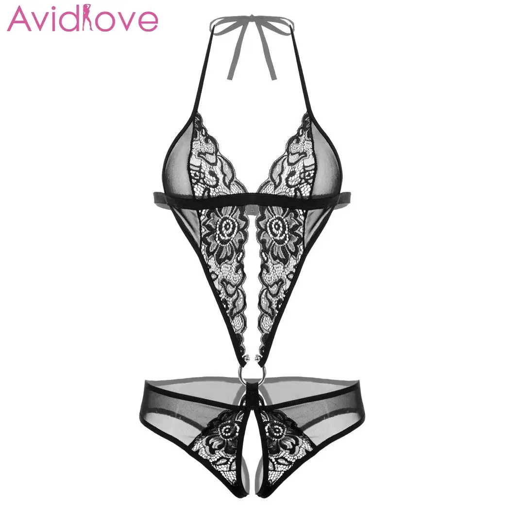 Avidlove сексуальное нижнее белье женское боди с чулками пижамы эротические костюмы