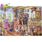 Алмазная живопись DPF для бакалеи, набор для алмазной вышивки 3D мозаикой, полноразмерные стразы, домашняя живопись сделай сам