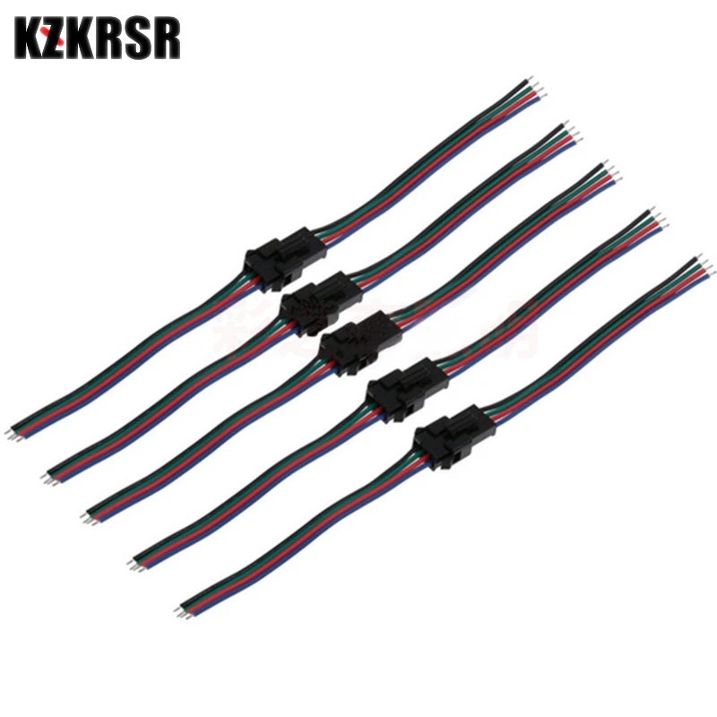 KZKRSR 5 пар 4-контактный разъем rgb-разъем провод кабель JST SM электронный адаптер для