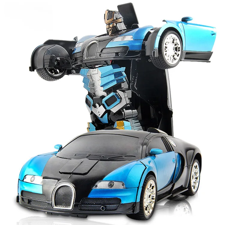 1:12 Bugatti трансформация автомобиля для робота дистанционного управления Pawl управление гоночный автомобиль модель RC игрушки мальчики подарок - Цвет: Blue