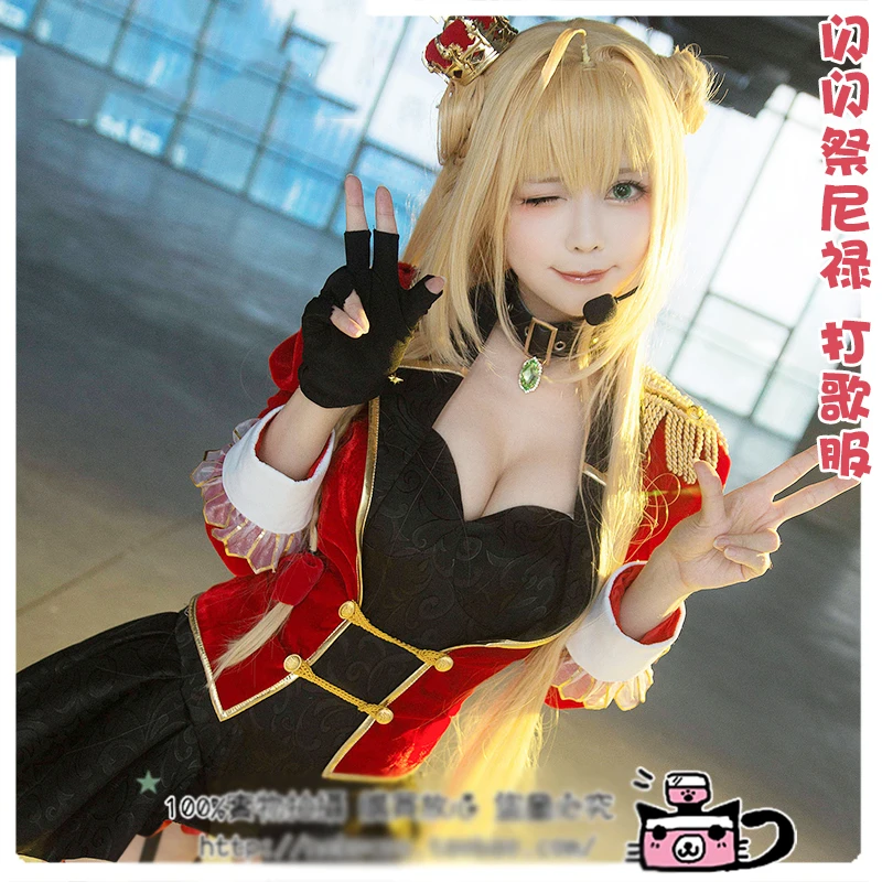 [STOCK] 2018 аниме Fate Grand Order FGO Nero для косплея яркий фестиваль косплей костюмы женщин