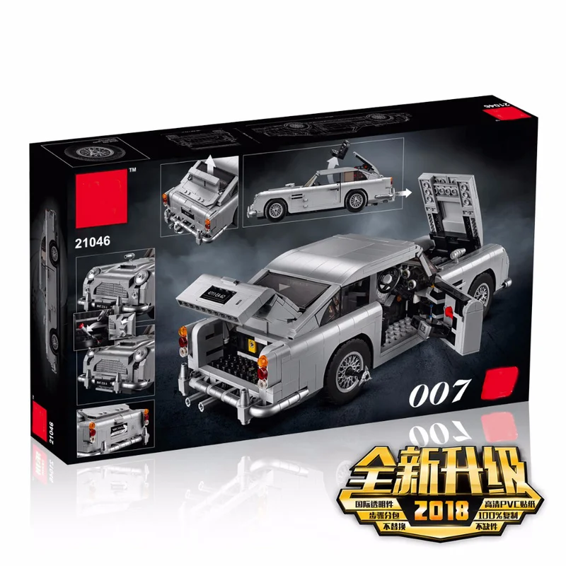 1295pcsNew Expert James Bond Aston Martin DB5 Compatible Legoing 10262 Creator Model Building Blocks Bricks Boys’Toys Gifts | Игрушки и