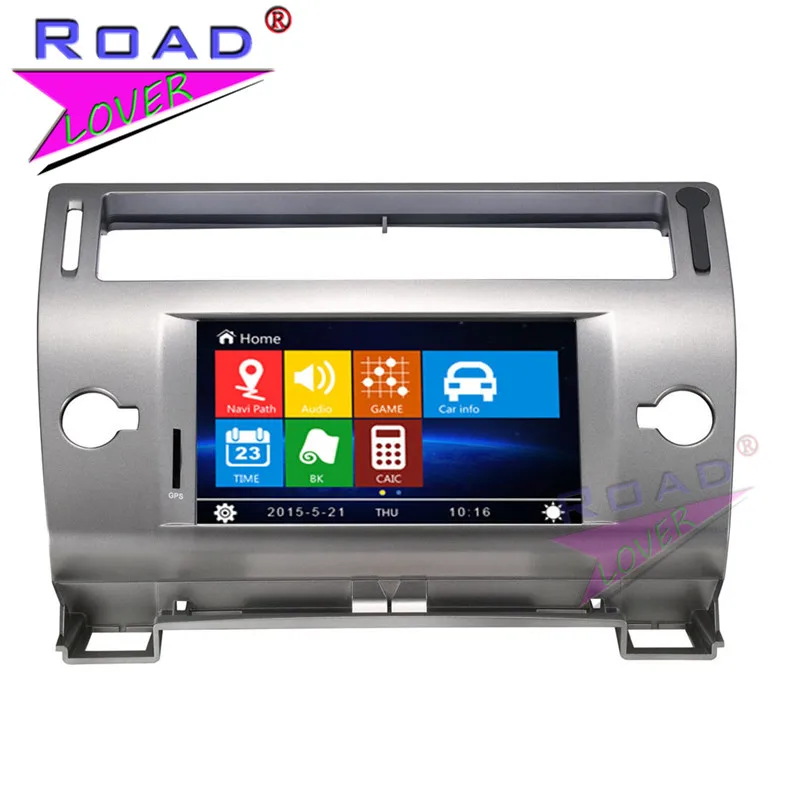 Автомобильный DVD плеер TOPNAVI Wince 2 Din 7 дюймов Автомагнитола для Citroen C4 стерео GPS