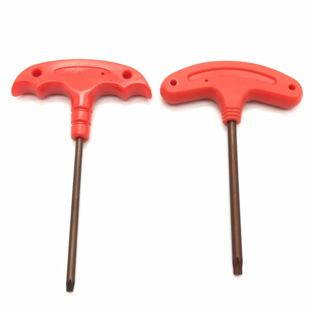 1 шт. T8 T10 T20 T25 T30 Тип Torx ключ гаечный ключ шестигранный гаечный ключ красного цвета для ЧПУ держатель инструмента
