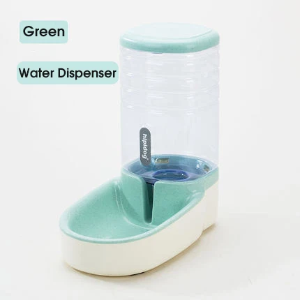Green-WaterDispenser 3.8л Автоматическая питательная миска для кошек поилка для собак контейнер для еды диспенсер для воды для животных кошачий фонтан товары для домашних животных - Цвет: Green-WaterDispenser