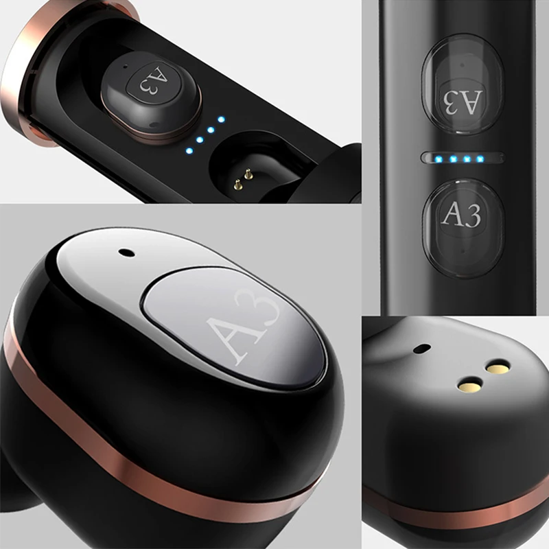 Настоящие Bluetooth 5 0 наушники TWS беспроводные HIFI Спорт Handsfree Наушники 3D стерео
