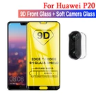 Защитное стекло 9D для экрана и объектива камеры, для Huawei P20P20 Pro, полное проклеивание