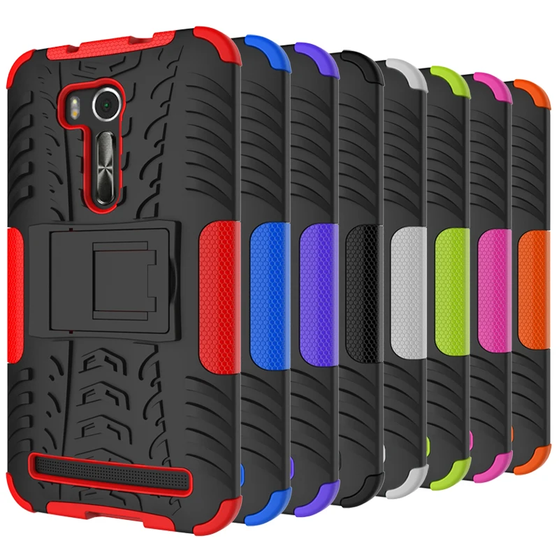 Гибридный Панцири Подставки противоударный жесткий чехол для Asus Zenfone Go ZB551KL Чехол