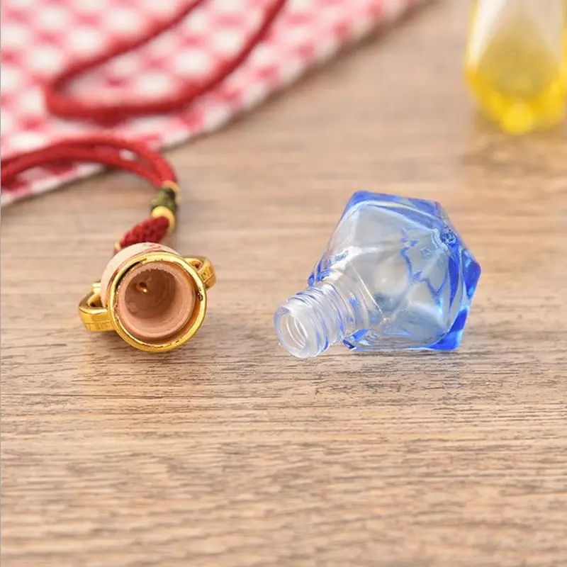 Подвесной стеклянный флакон автомобильный для духов эфирных масел подвеска