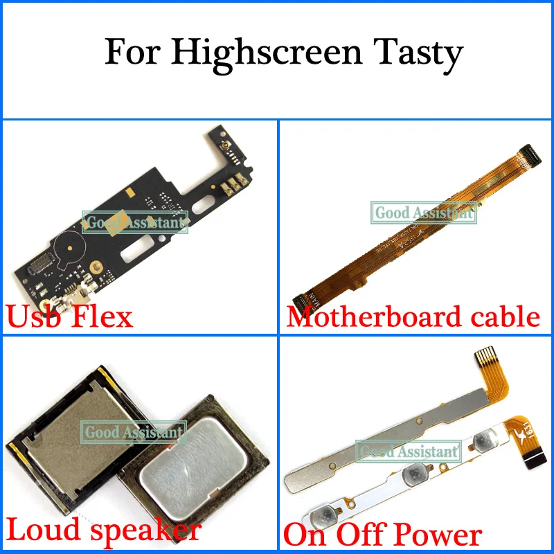 Изящный для Highscreen Usb гибкий кабель материнской платы громкий динамик вкл. Выкл.