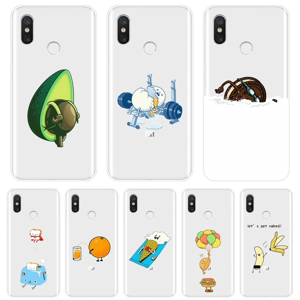 Чехол для телефона Xiaomi Mi A1 A2 8 Lite SE Забавный Мягкий силиконовый чехол накладка с