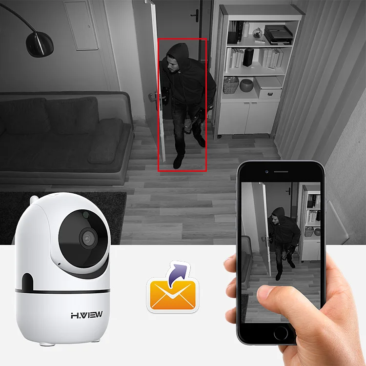 H. VIEW Wifi IP камера 1080p IP камера Wifi камера s 1080p камера видеонаблюдения s 720p 2mp 1mp PTZ автоматическое отслеживание человека 2,4G