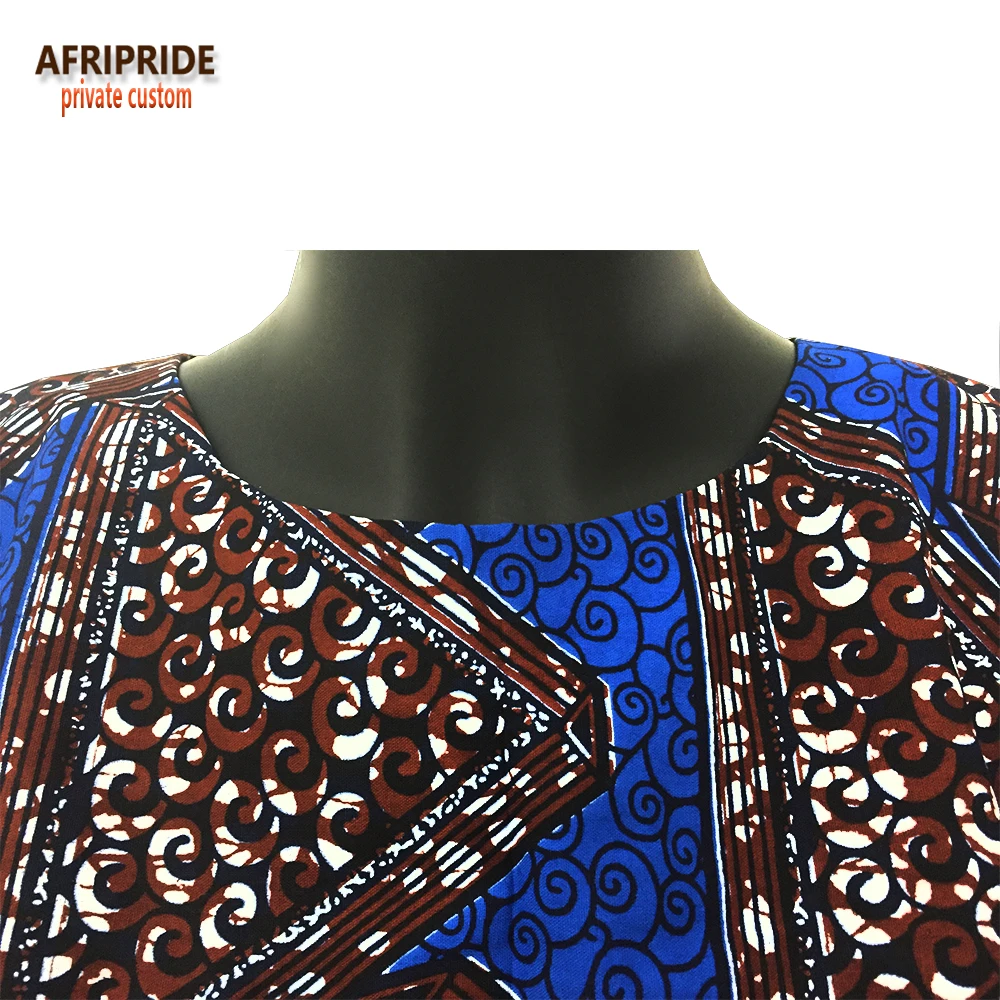 Женское Хлопковое платье с коротким рукавом бабочкой круглым вырезом|african dress