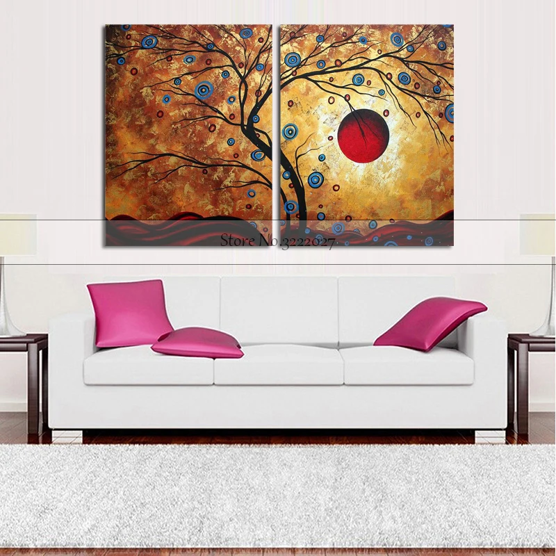 Толстая Текстура 100% Ручная роспись Современная Абстрактная Картина на холсте