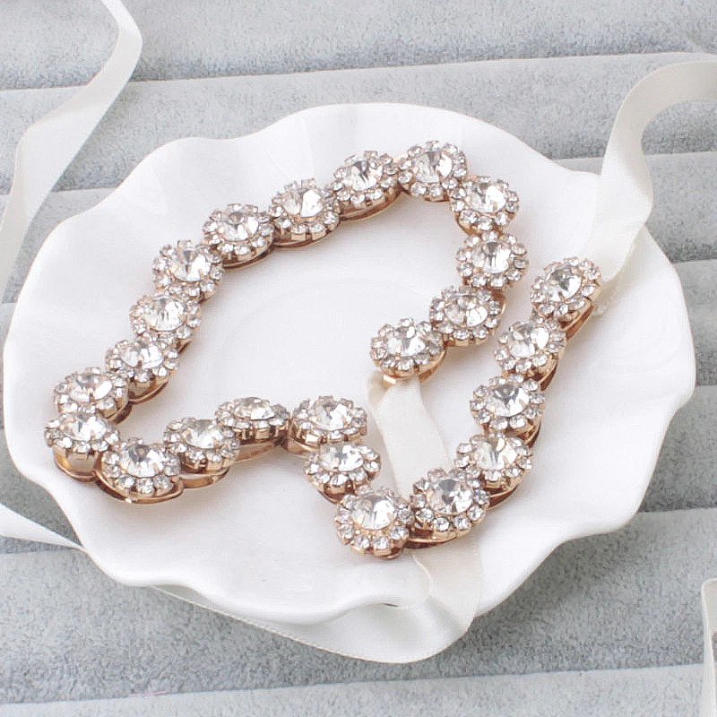 Модные Мода невесты Банданы волос с изысканной ручной работы сплава со стразами