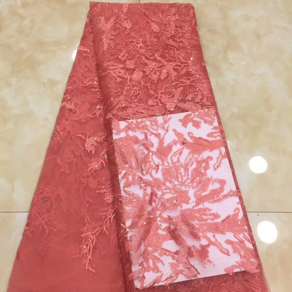 2019 высококачественный африканский тюль с блестками кружевная ткань горячая