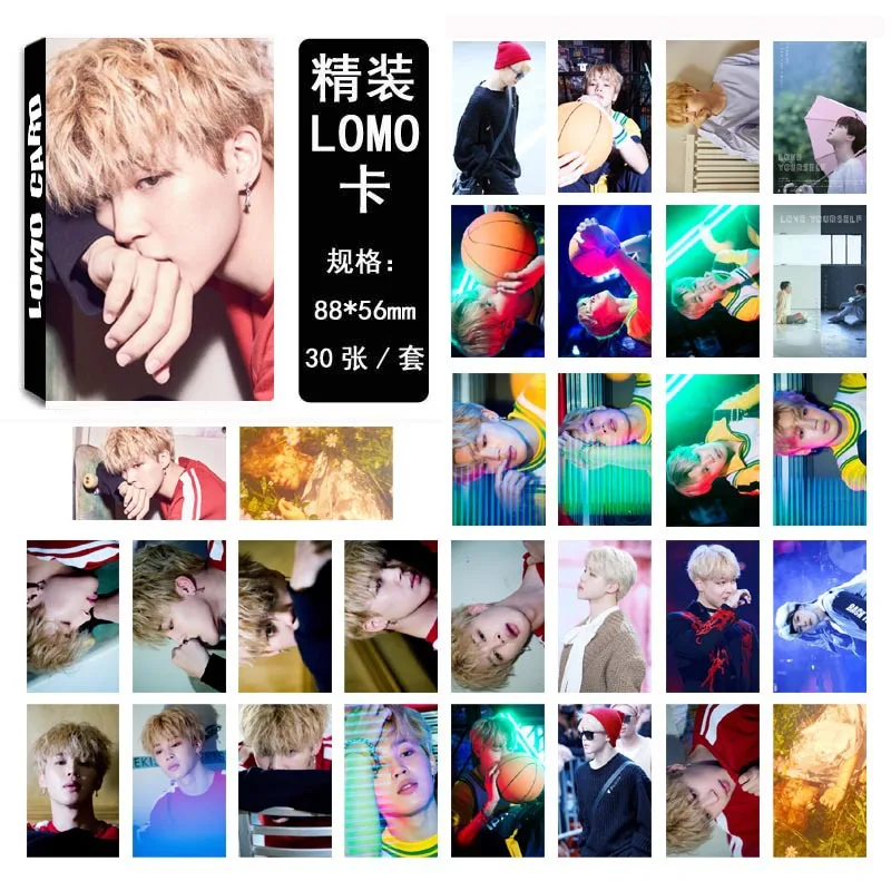 KPOP 30 шт набор BTS Bangtan мальчики фото плакат LOMO карта Любовь себя вентиляторы
