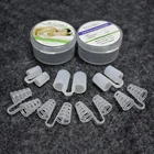 Удобный силиконовый зажим для носа с защитой от храпа в коробке, Воздухопроницаемый зажим для носа, средство для сна, Носовые расширители, легко останавливают храп, здоровый сон, дышат