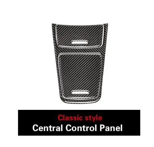 Classic Style Натуральная углеродного волокна автомобильные аксессуары Средний CD Centrol Управление Панель автомобиля чехлы для Mercedes Benz W169 W117 W156 в класс cla GLA - Название цвета: Classic Style