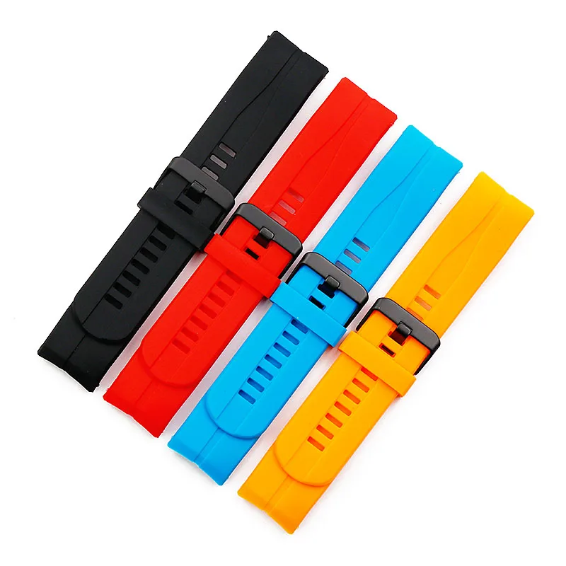 Rubber strap men's watch accessories pin buckle for Suunto7R KAILASH outdoor sports waterproof silicone watch band