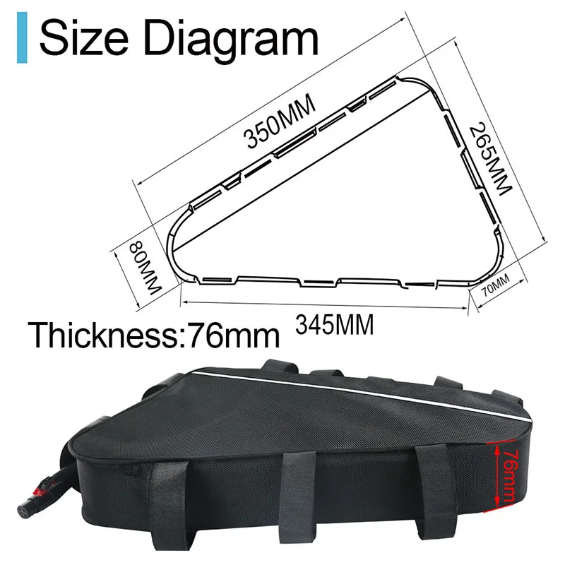 with Small Bag UPP е-байка 36В 20Ah 500W Треугольники сумка Батарея е-байка 36В для е-байка Батарея для электрических велосипедов Bafang/8FUN BBS02 500W BBS01 350W 250W 200W двигателем - Цвет: with Small Bag
