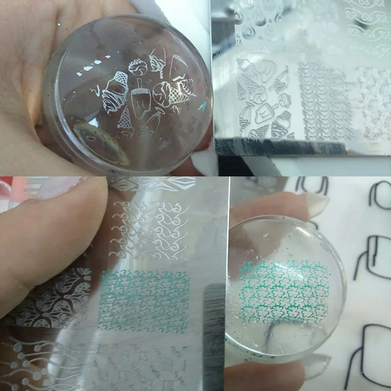 Пластина для нейл-арт маникюра Konad размером 6*12 см, прямоугольная, для штамповки ногтей.