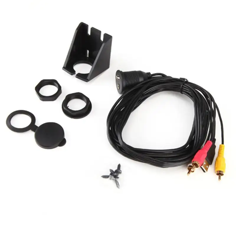 BEESCLOVER DC3.5F/3RCA + USB2.0AM/AF 1 м AUX автомобильное крепление флеш удлинитель для автомобиля