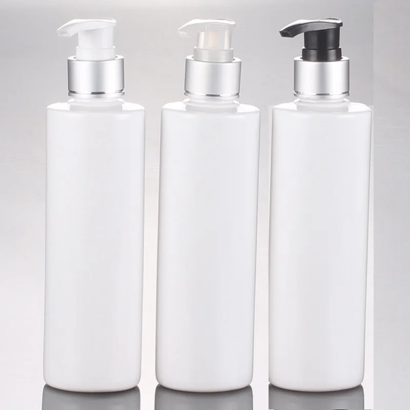 250 мл белая бутылочка ПЭТ с пресс насосом или бутылкой для лосьона