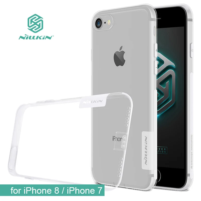 Для iPhone X чехол Nillkin TPU 0,6 мм Ультратонкий чехол для телефона s для Apple iPhone X 8 7 Plus Nilkin силиконовый чехол кристально чистый чехол