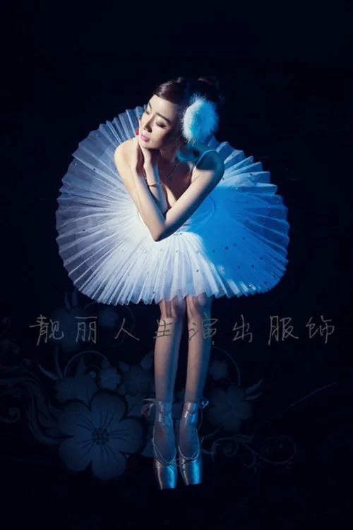 

black white snow swan lake ballet tutu performance dancing dress leotard