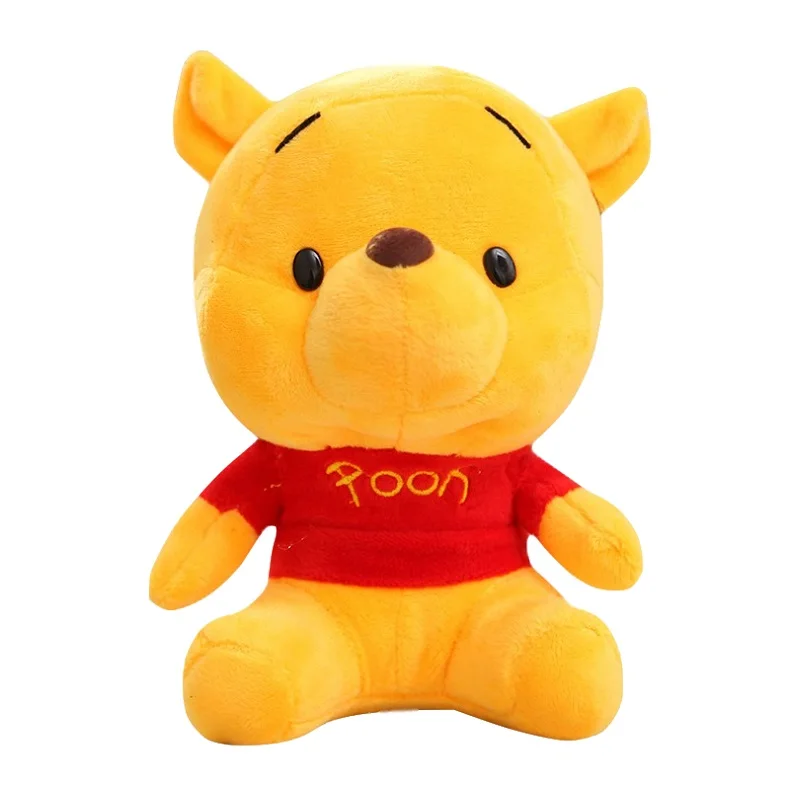 Winnie Дисней мягкие животные плюшевые игрушки винни пух Микки Маус Минни кукла Лило и чехол для телефона поросенок Стич брелок кулон детский подарок - Цвет: Winnie