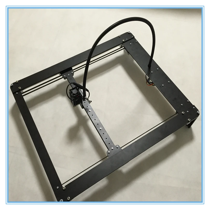 2016 новейший лазерный гравировальный станок DIY черный металлический корпус 500 мВт