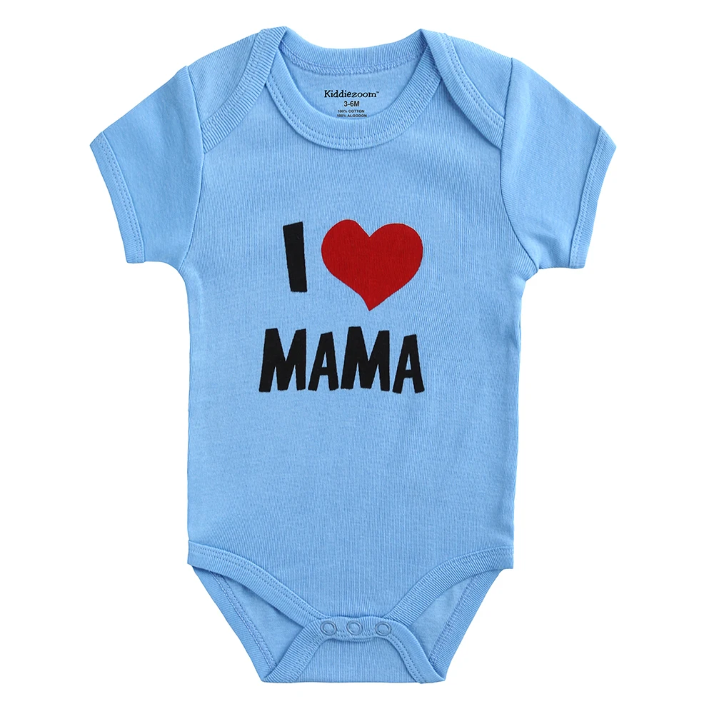 Kiddiezoom/брендовая одежда для малышей Одежда новорожденных с короткими рукавами