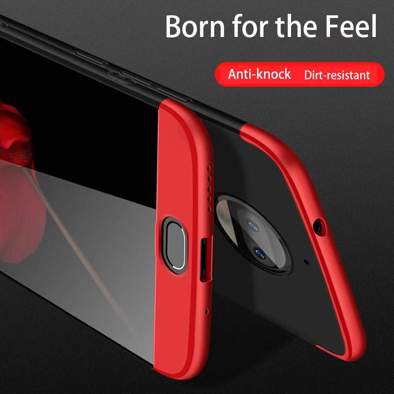 FGHGF 3 in 1 Matte Shell Cover for Motorola MOTO G5S Plus Case G5 S Moto G6 360 Full Protection Hard PC Cases |